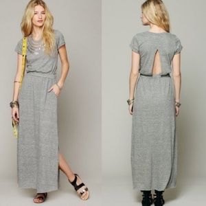 Free People Beach Audrina Gray Maxi Dress S